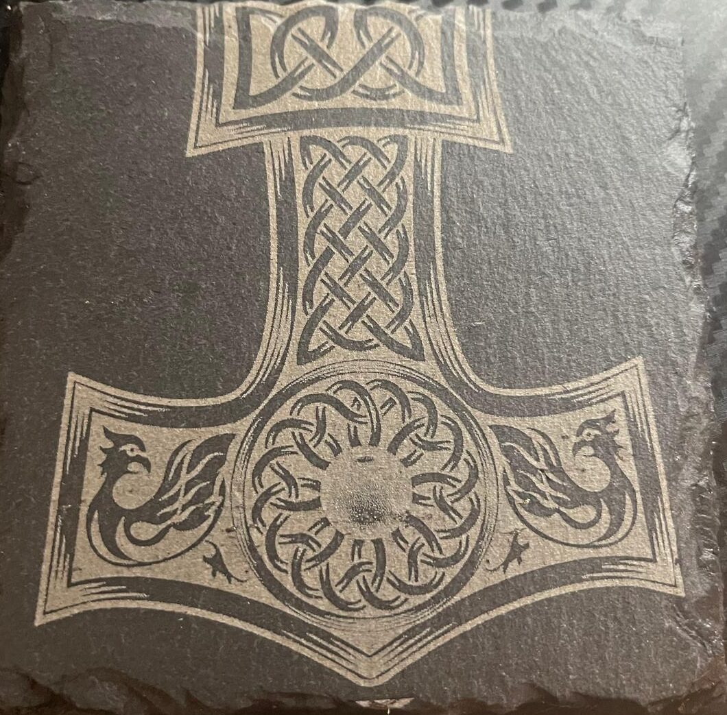 Schieferuntersetzer: Lasergravur nach Wunsch – Bild 4