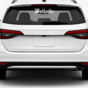 Kfz-Aufkleber Heckscheibe 😏 „Walhalla"