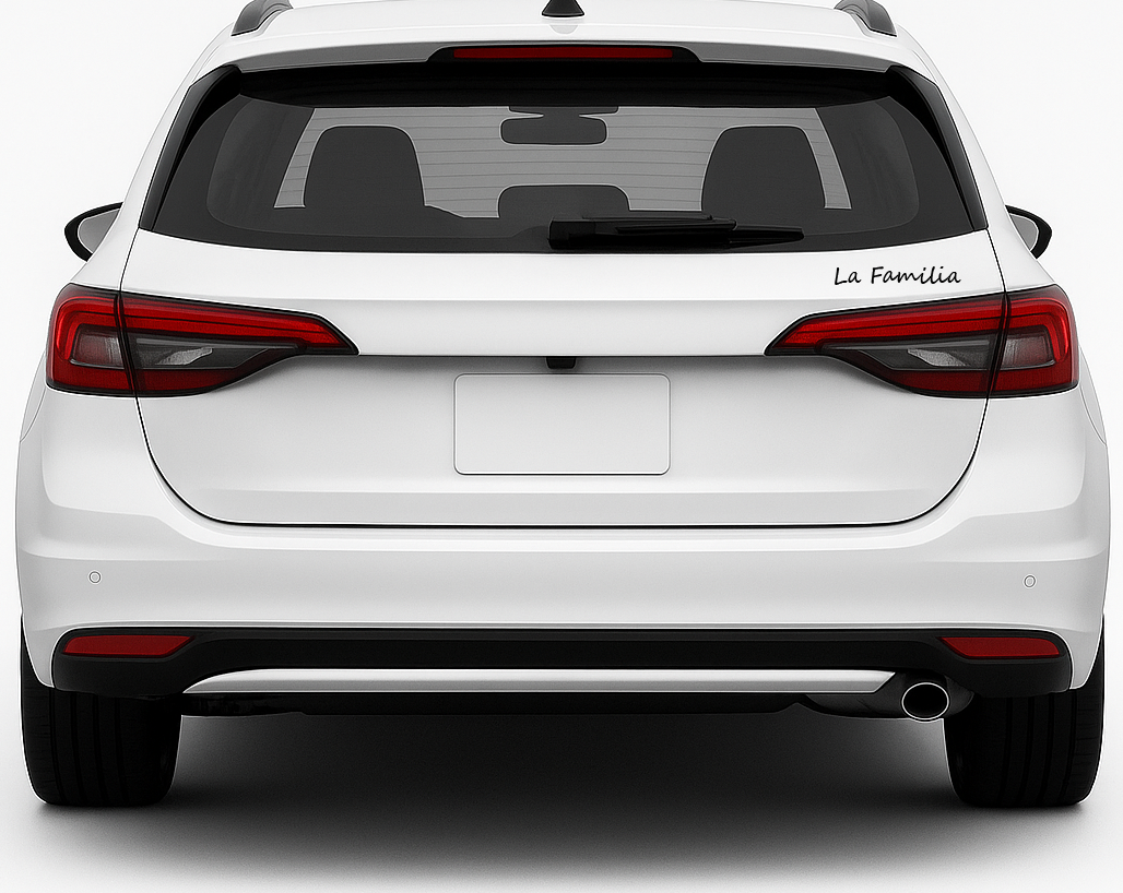 Kfz-Aufkleber (15 x 5 cm) 😏 „La Familia“