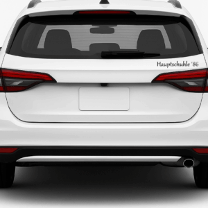 Kfz-Aufkleber (15 x 5 cm) 😏„Haubtschuhle”